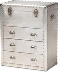 Avalion Industrial Rustic Metal Storage Chest