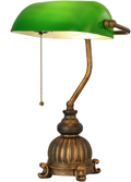 Vintage Retro Green Desk Home Office Lamp