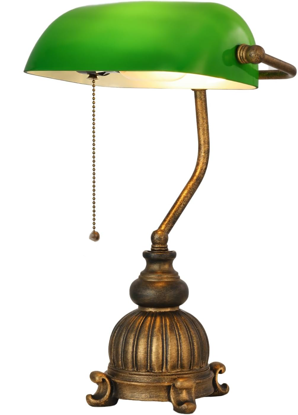 Vintage Retro Green Desk Home Office Lamp